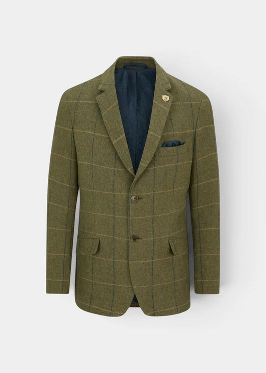 veste en tweed 2 boutons homme lovat blue surrey alan paine