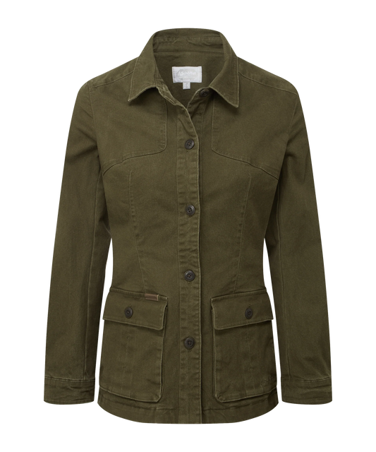 veste lynton femme utility woodland schoffel coton